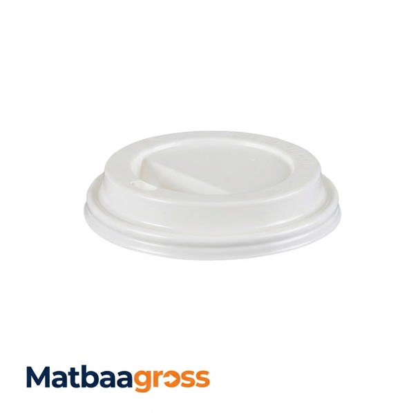 Bardak Kapağı 8-12-14-16 oz Plastik Sıcak içecek Kapağı Beyaz