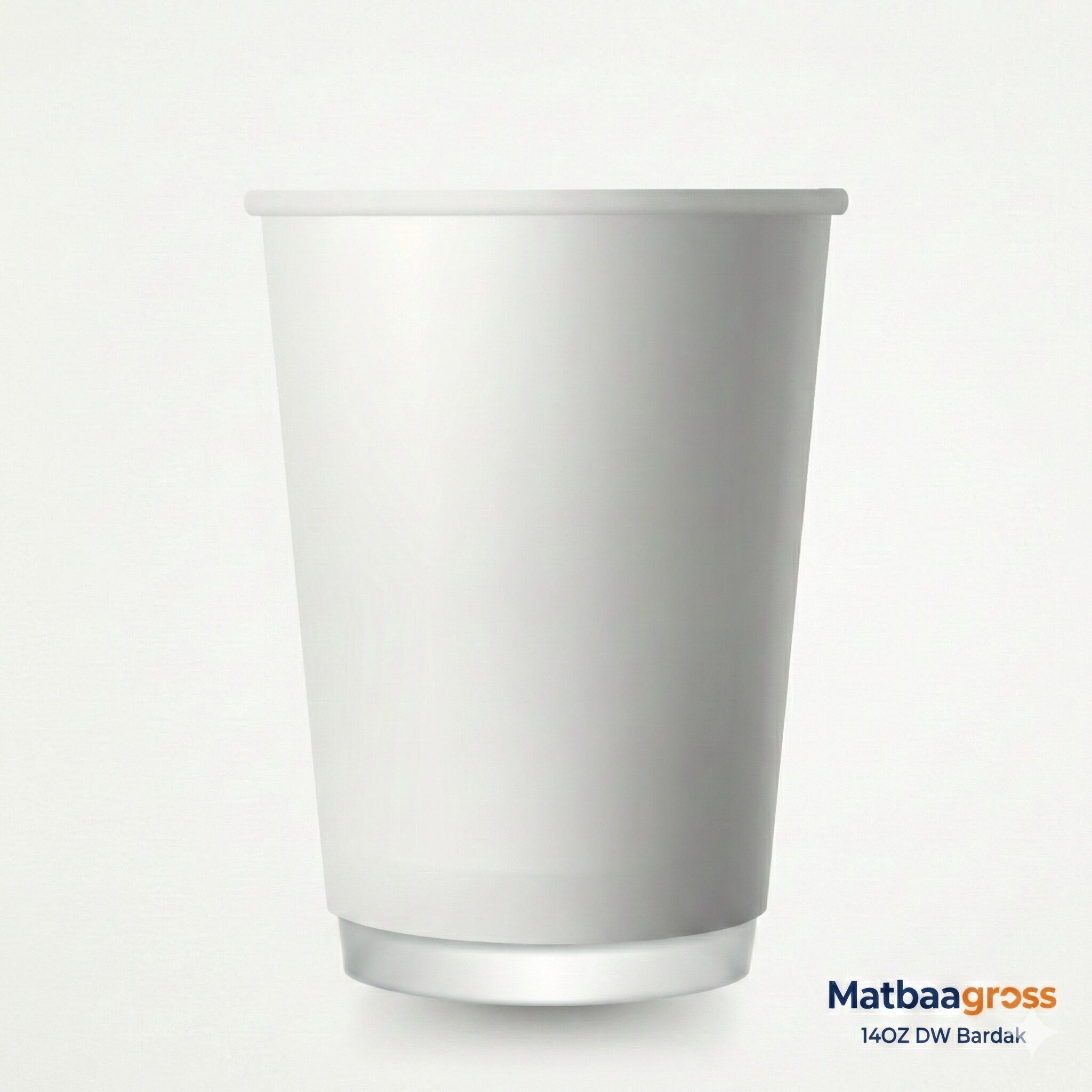 14 OZ Double Wall Beyaz Karton Bardak